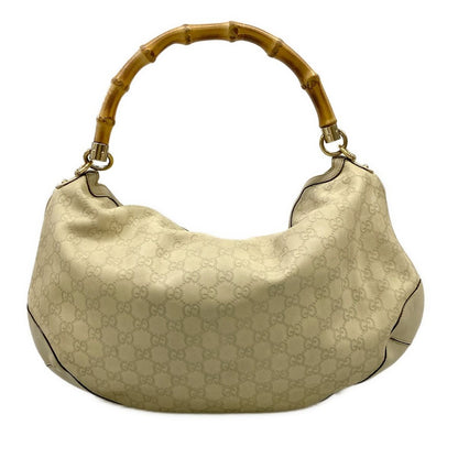 Gucci Handbag Bamboo Guccissima Line Beige Leather — view 3