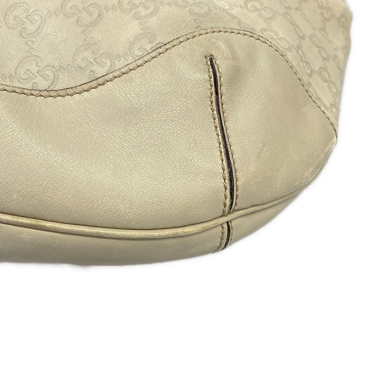 Gucci Handbag Bamboo Guccissima Line Beige Leather — view 6