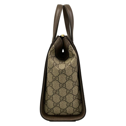 Gucci Handbag Ophidia GG Small Tote Beige Dark Brown Multi Leather — view 4