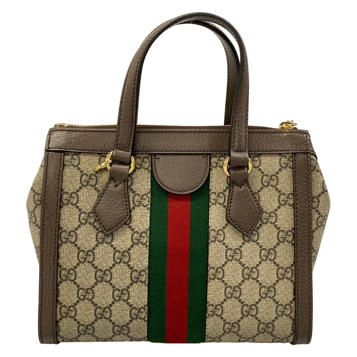 Gucci Handbag Ophidia GG Small Tote Beige Dark Brown Multi Leather — view 3