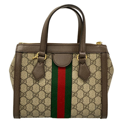 Gucci Handbag Ophidia GG Small Tote Beige Dark Brown Multi Leather — view 3