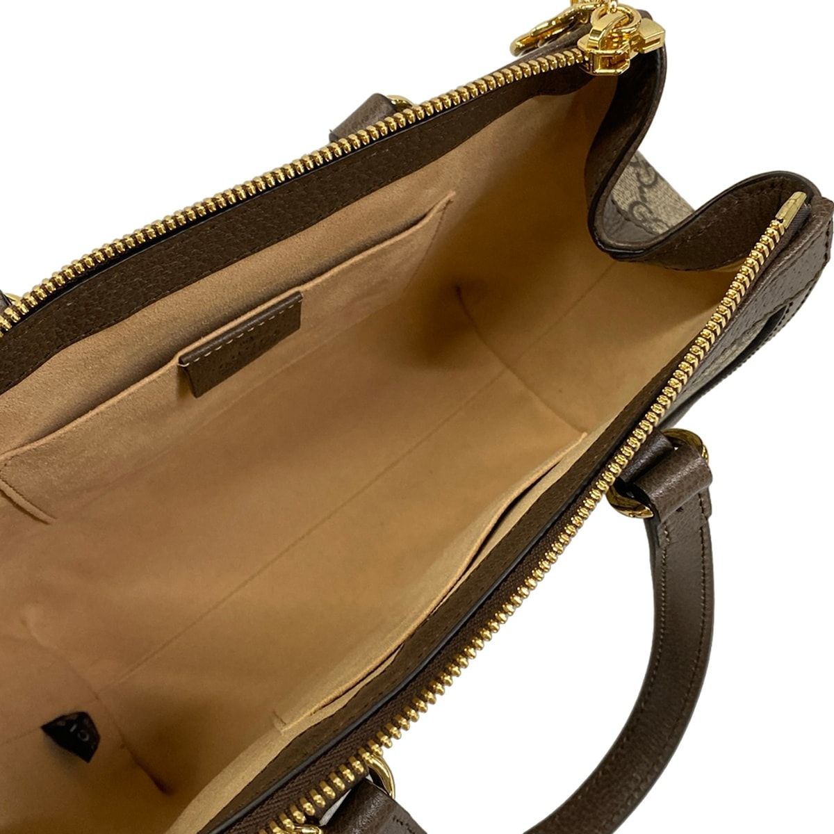 Gucci Handbag Ophidia GG Small Tote Beige Dark Brown Multi Leather — view 7