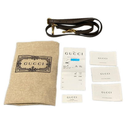 Gucci Handbag Ophidia GG Small Tote Beige Dark Brown Multi Leather — view 8