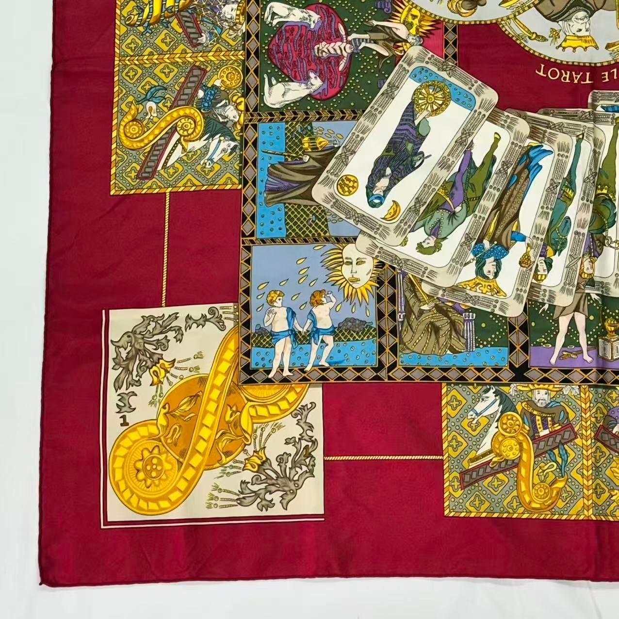 Hermes Carre 90 Scarf Silk le Tarot Card — view 2