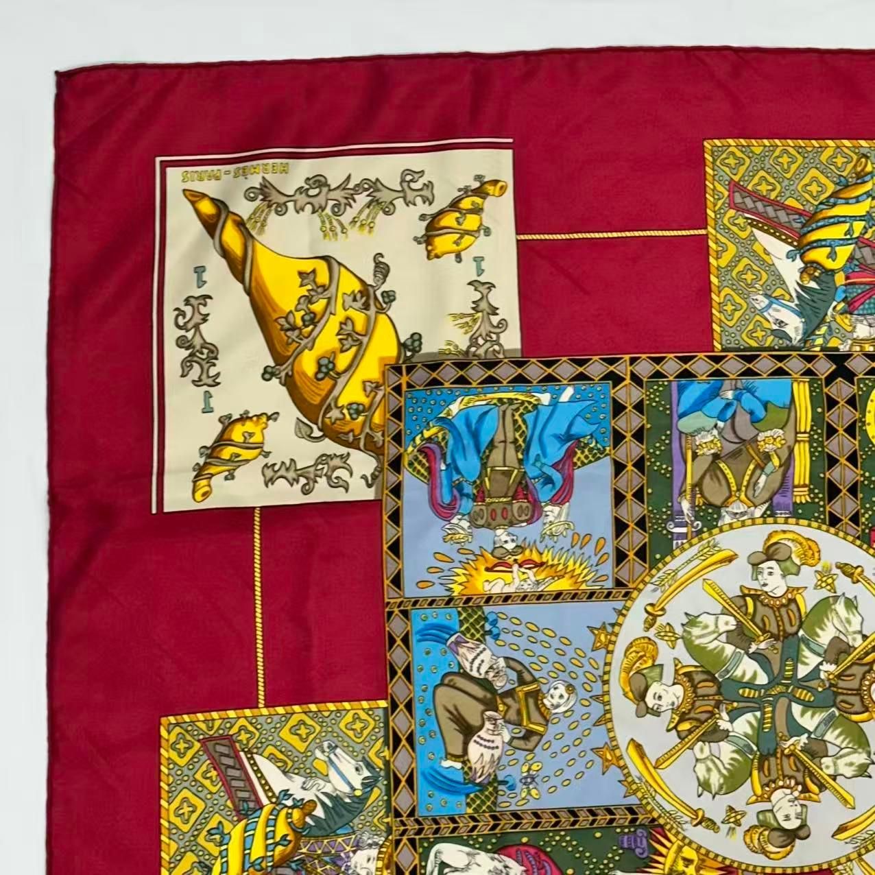 Hermes Carre 90 Scarf Silk le Tarot Card — view 4