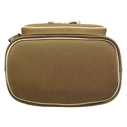Prada Handbag Logo Jacquard Beige White Drawstring Ribbon Leather — view 5