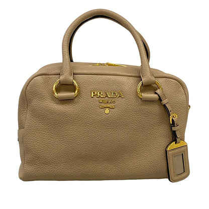 Prada Handbag Beige Leather