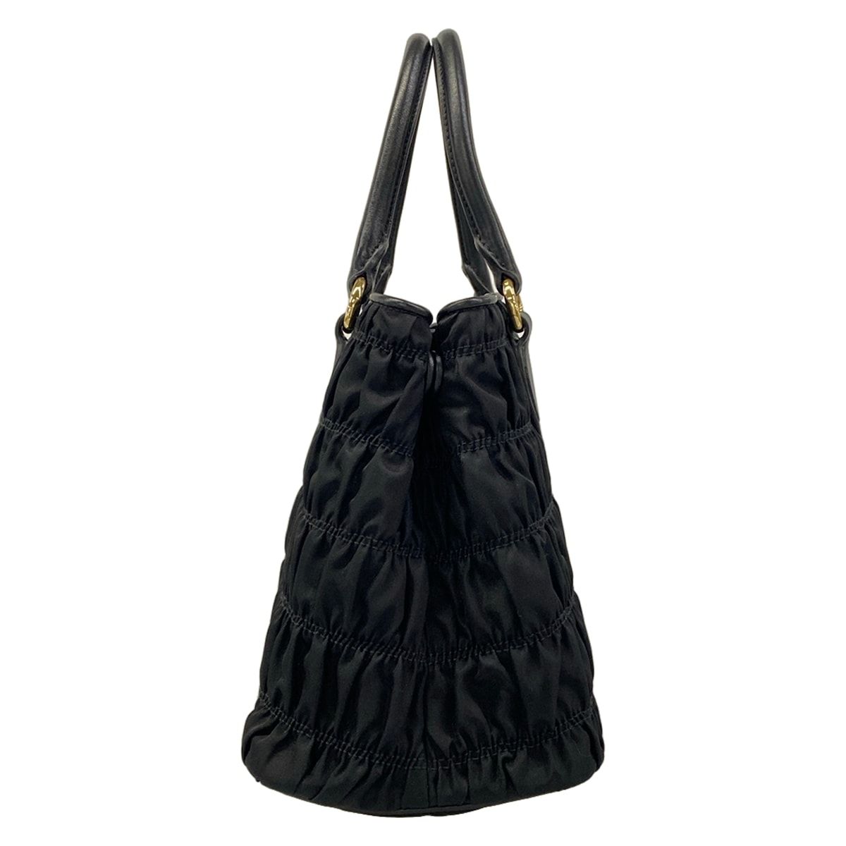Prada Tote Gather Black Leather — view 4