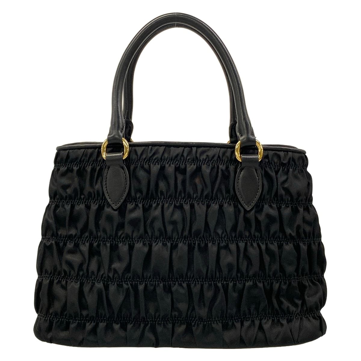 Prada Tote Gather Black Leather — view 3