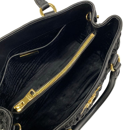 Prada Tote Gather Black Leather — view 7