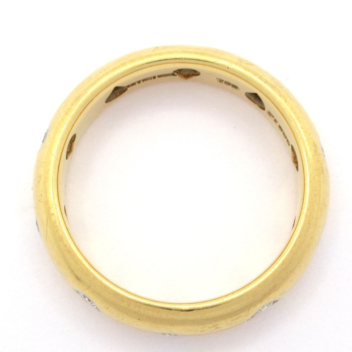 Tiffany & Co Ring Diamond Dots Band 18k Yellow Gold — view 4