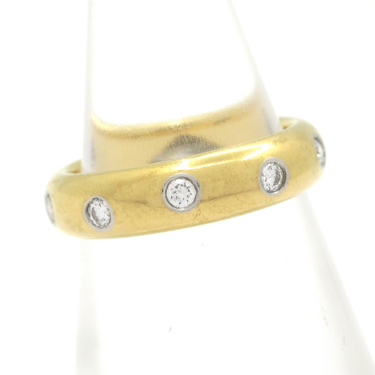 Tiffany & Co Ring Diamond Dots Band 18k Yellow Gold — view 2