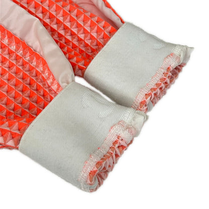 Chanel Hoodie 38 M Orange White Long Sleeve Embossed Fabric Zip — view 7