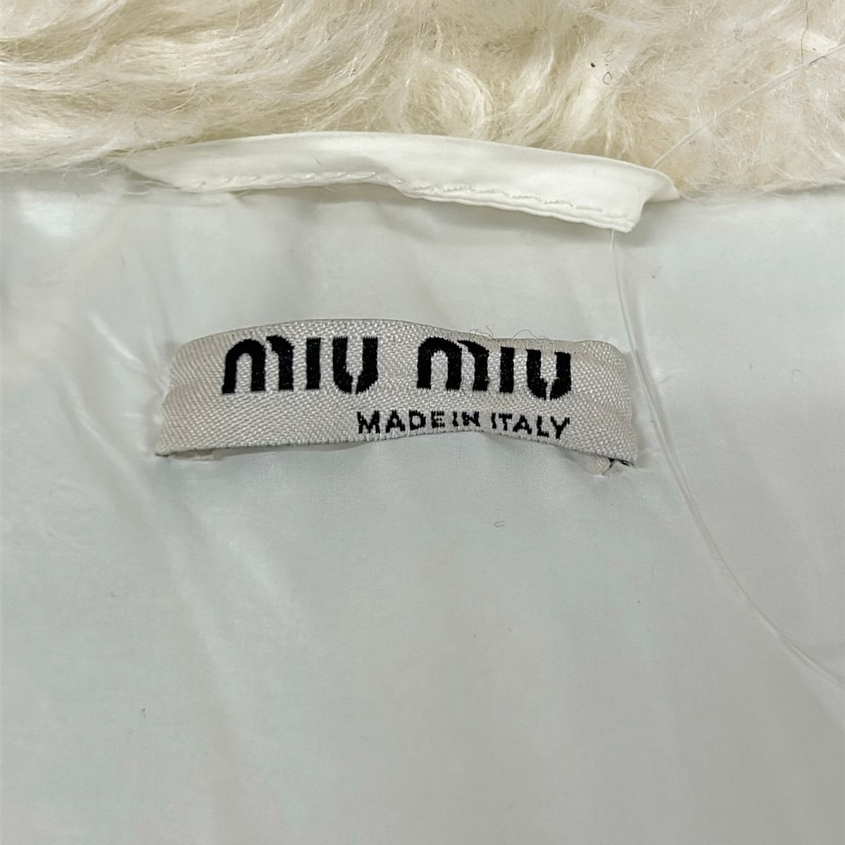 Miu Miu Jacket 42 XS Blue White Red Knit Winter Zip Up Wool — view 3