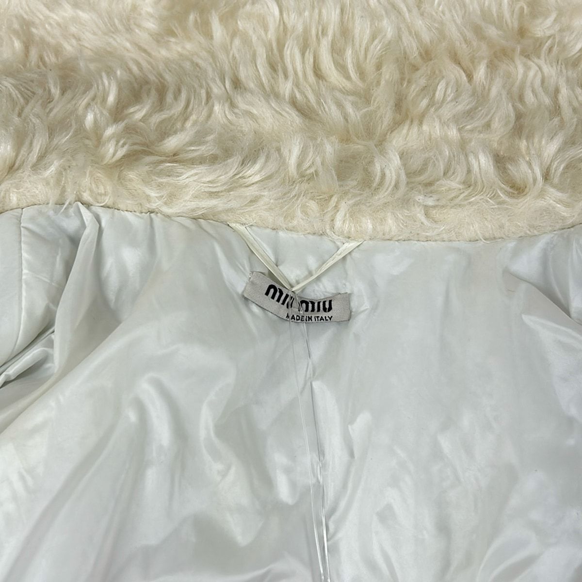 Miu Miu Jacket 42 XS Blue White Red Knit Winter Zip Up Wool — view 8
