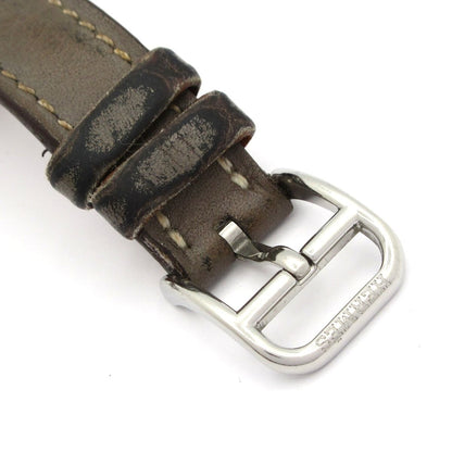 Hermes Watch Cape Cod SS Leather Belt L White — view 6
