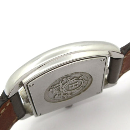Hermes Watch Cape Cod SS Leather Belt L White — view 9