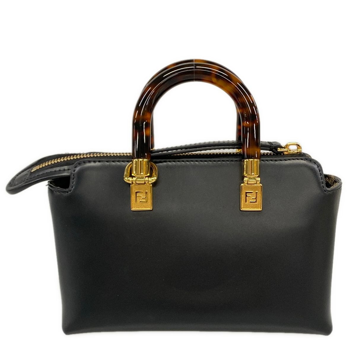 Fendi Handbag Mini Visible Black Bag Leather — view 3