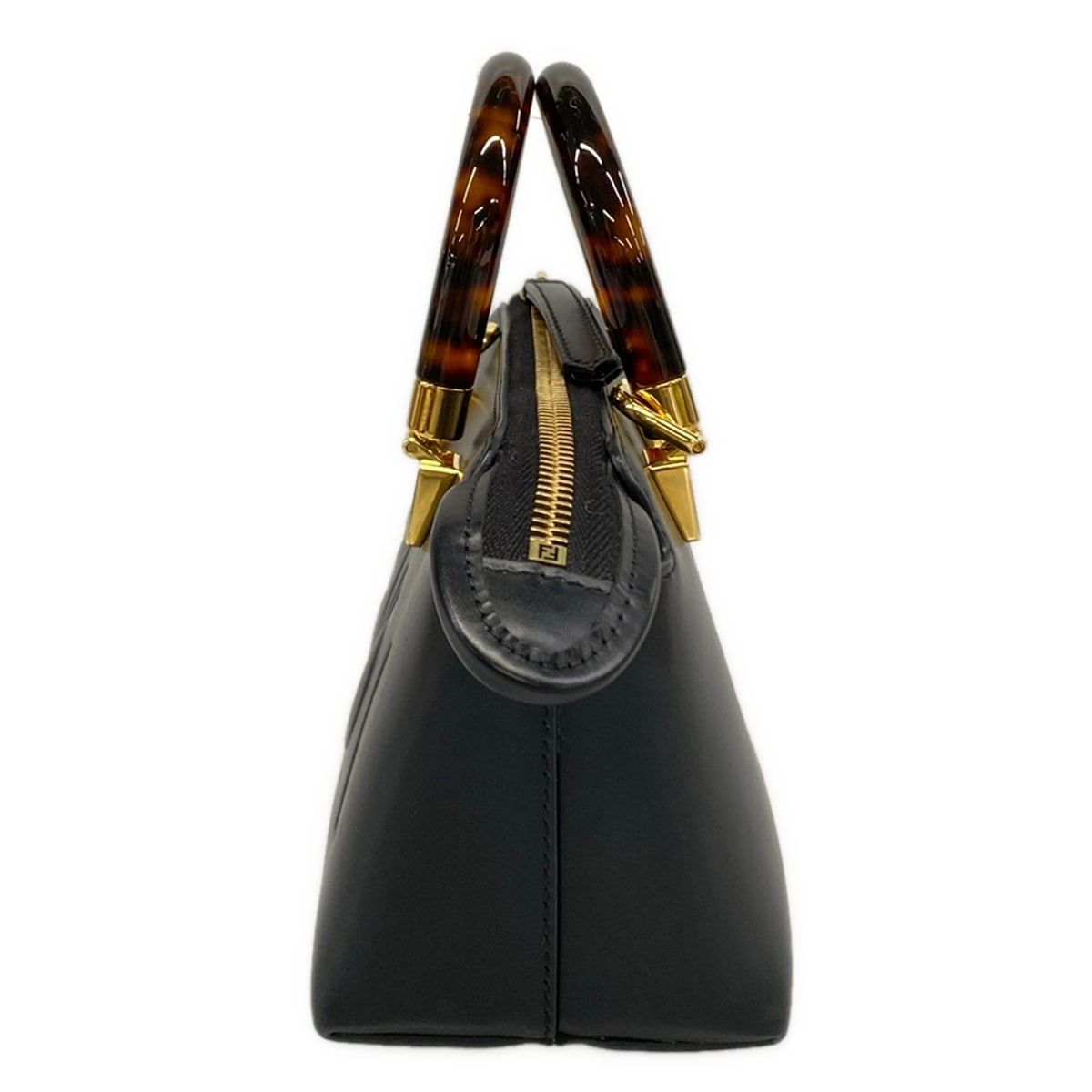 Fendi Handbag Mini Visible Black Bag Leather — view 4