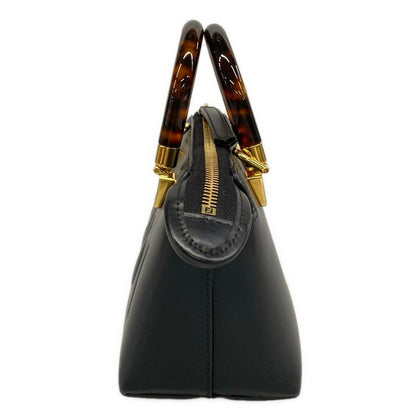 Fendi Handbag Mini Visible Black Bag Leather — view 4