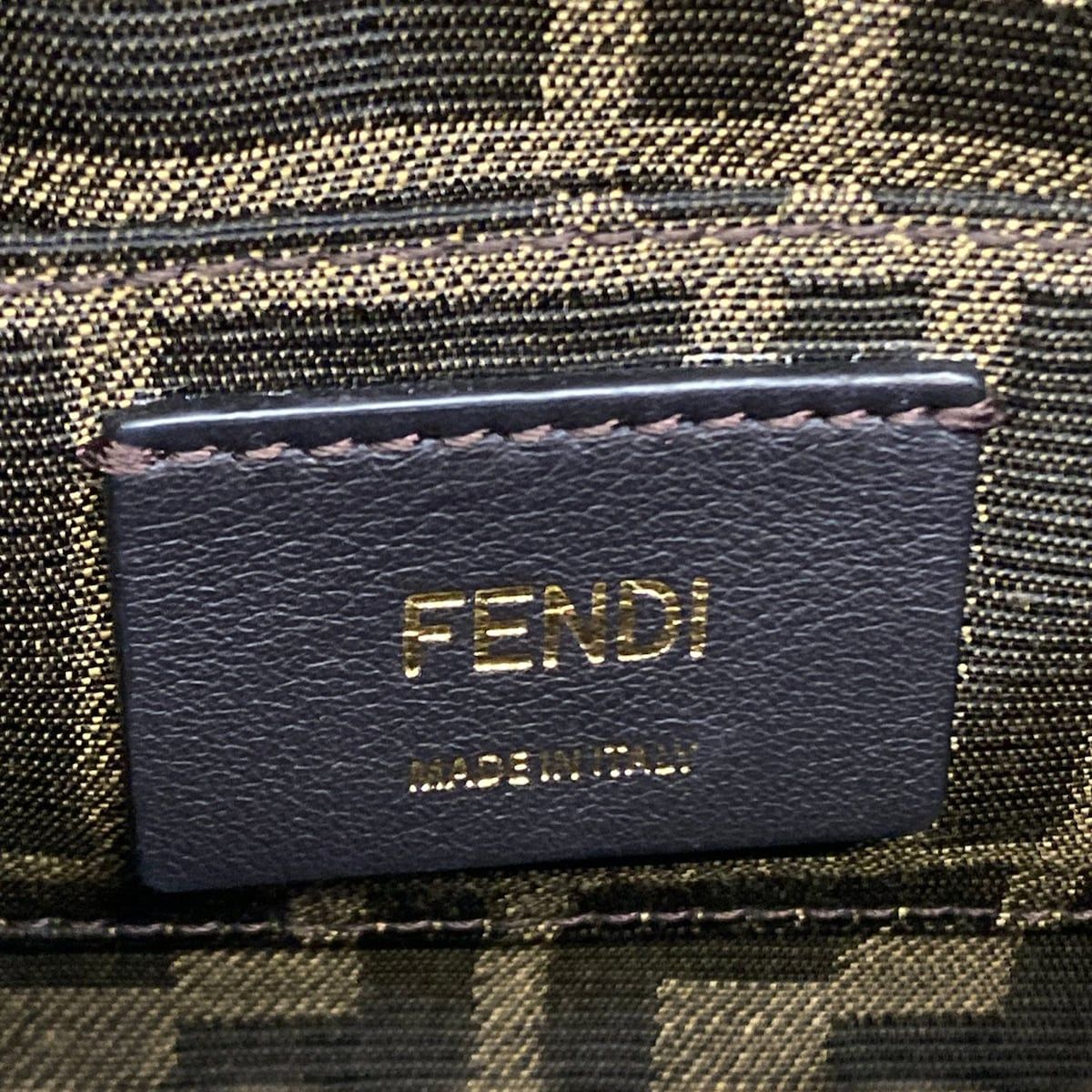 Fendi Handbag Mini Visible Black Bag Leather — view 9
