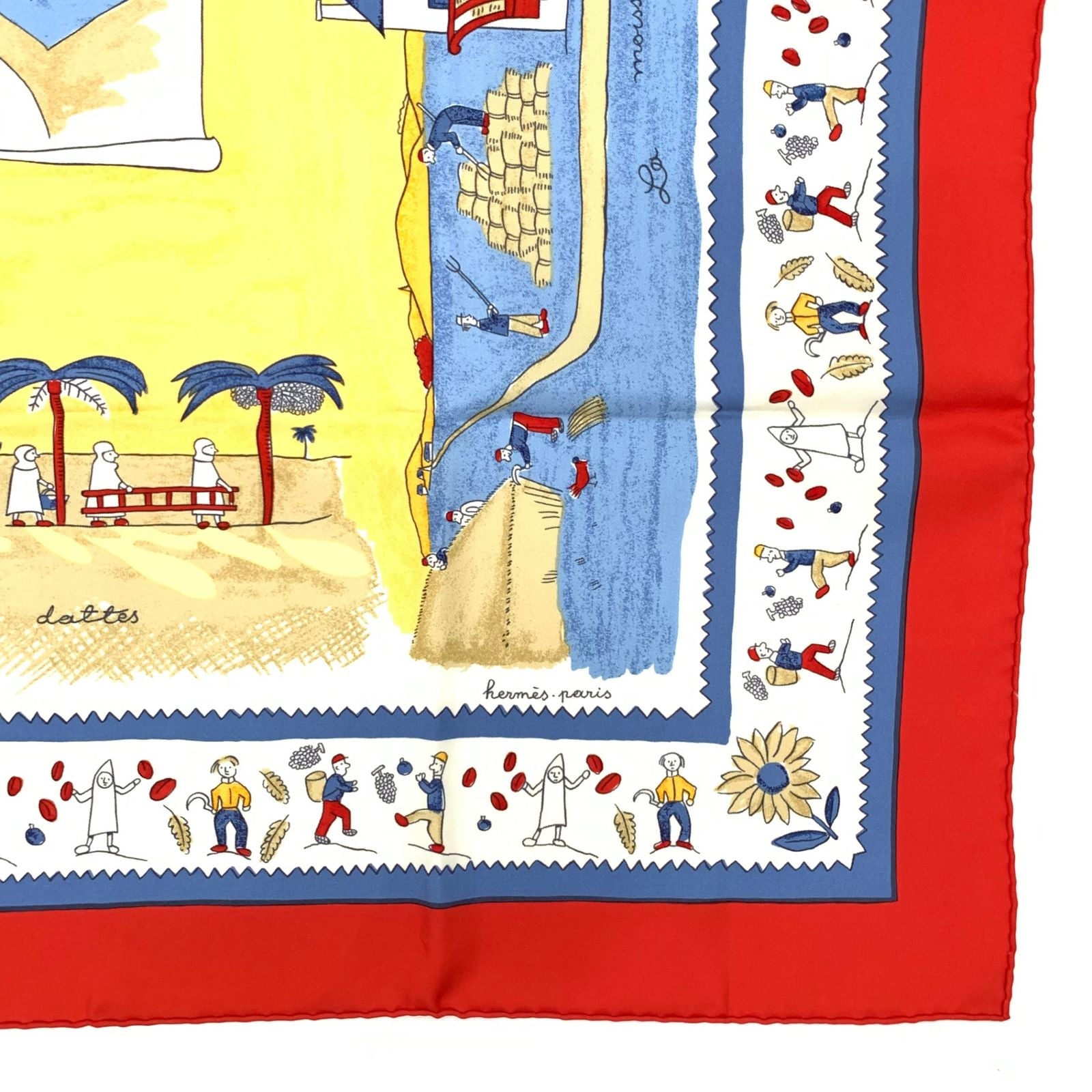 Hermes Carre 90 RE Tour a la Terre Return Silk Scarf — view 4