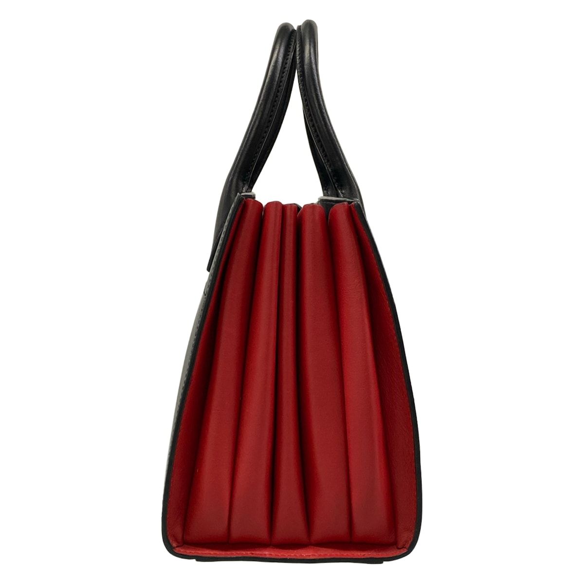 Prada Handbag Bibliotheque Black Red Leather — view 4
