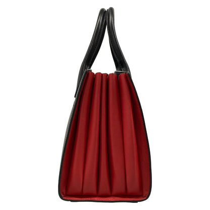 Prada Handbag Bibliotheque Black Red Leather — view 4