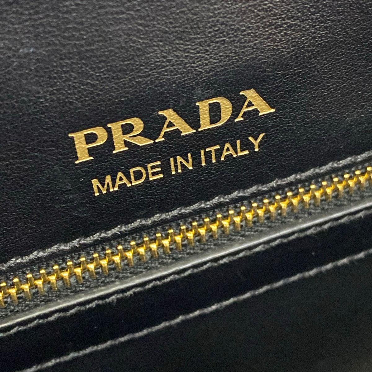 Prada Handbag Bibliotheque Black Red Leather — view 9