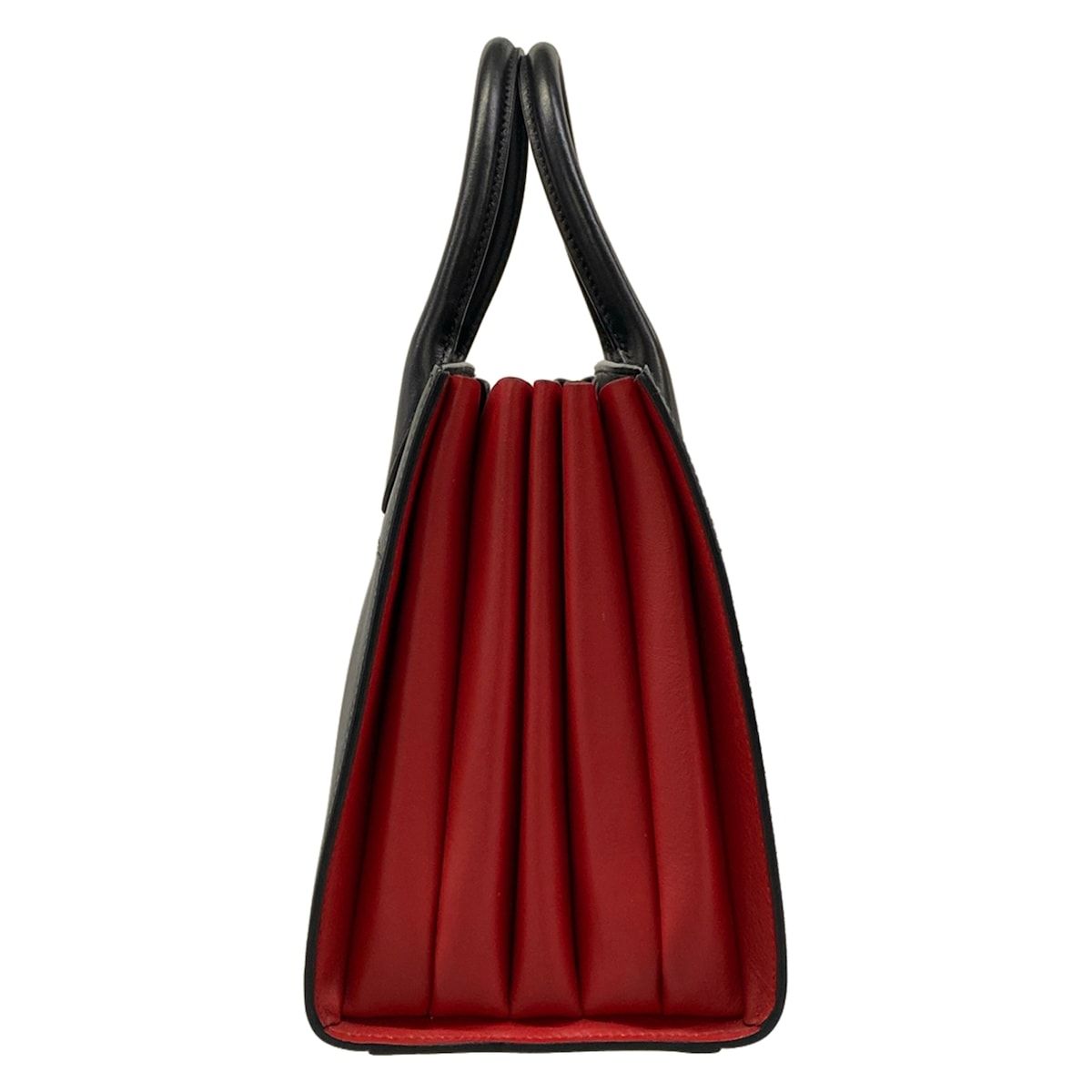 Prada Handbag Bibliotheque Black Red Leather — view 2
