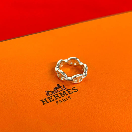 Hermes Enchainee Ring 925 Sterling Silver