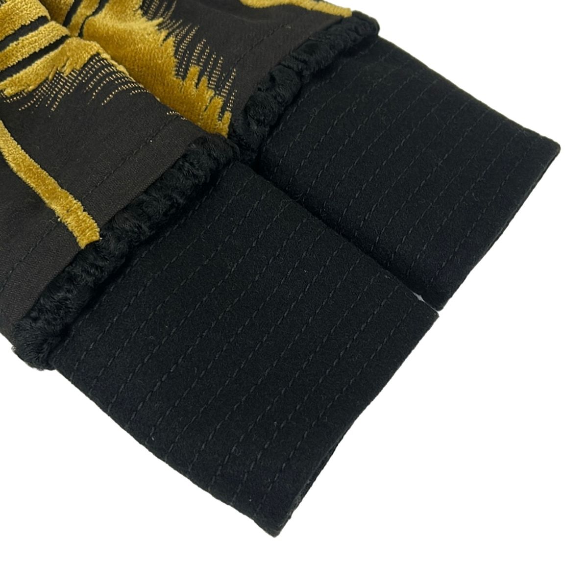 Gucci Jacket 36 S Dark Yellow Black Long Sleeve Velour Autumn — view 5