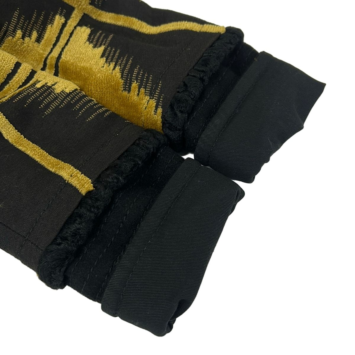 Gucci Jacket 36 S Dark Yellow Black Long Sleeve Velour Autumn — view 6