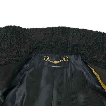 Gucci Jacket 36 S Dark Yellow Black Long Sleeve Velour Autumn — view 7