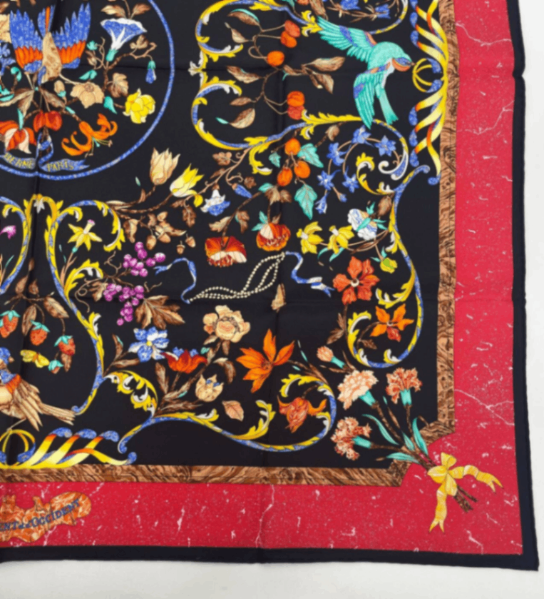 Hermes Carre 90 Pierres D Orient Et D Occident Oriental Stone and Western — view 5
