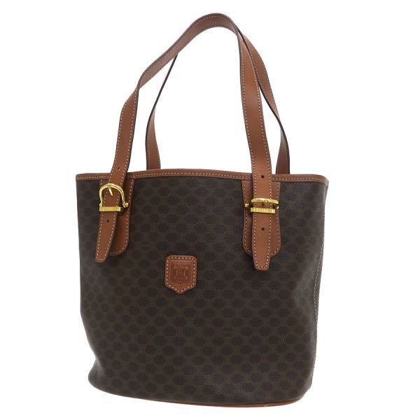 Celine Macadam Tote Brown