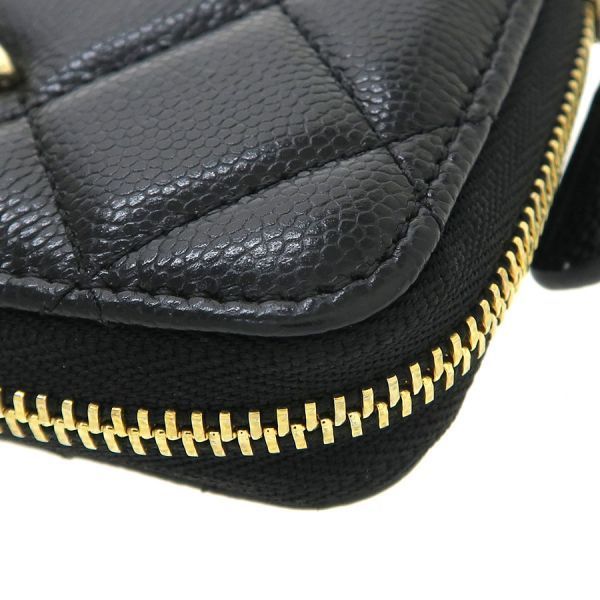 Chanel Caviar Quilted Coin Case — view 8