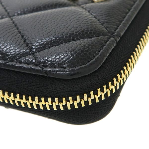 Chanel Caviar Quilted Coin Case — view 7