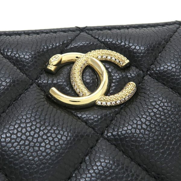 Chanel Caviar Quilted Coin Case — view 5