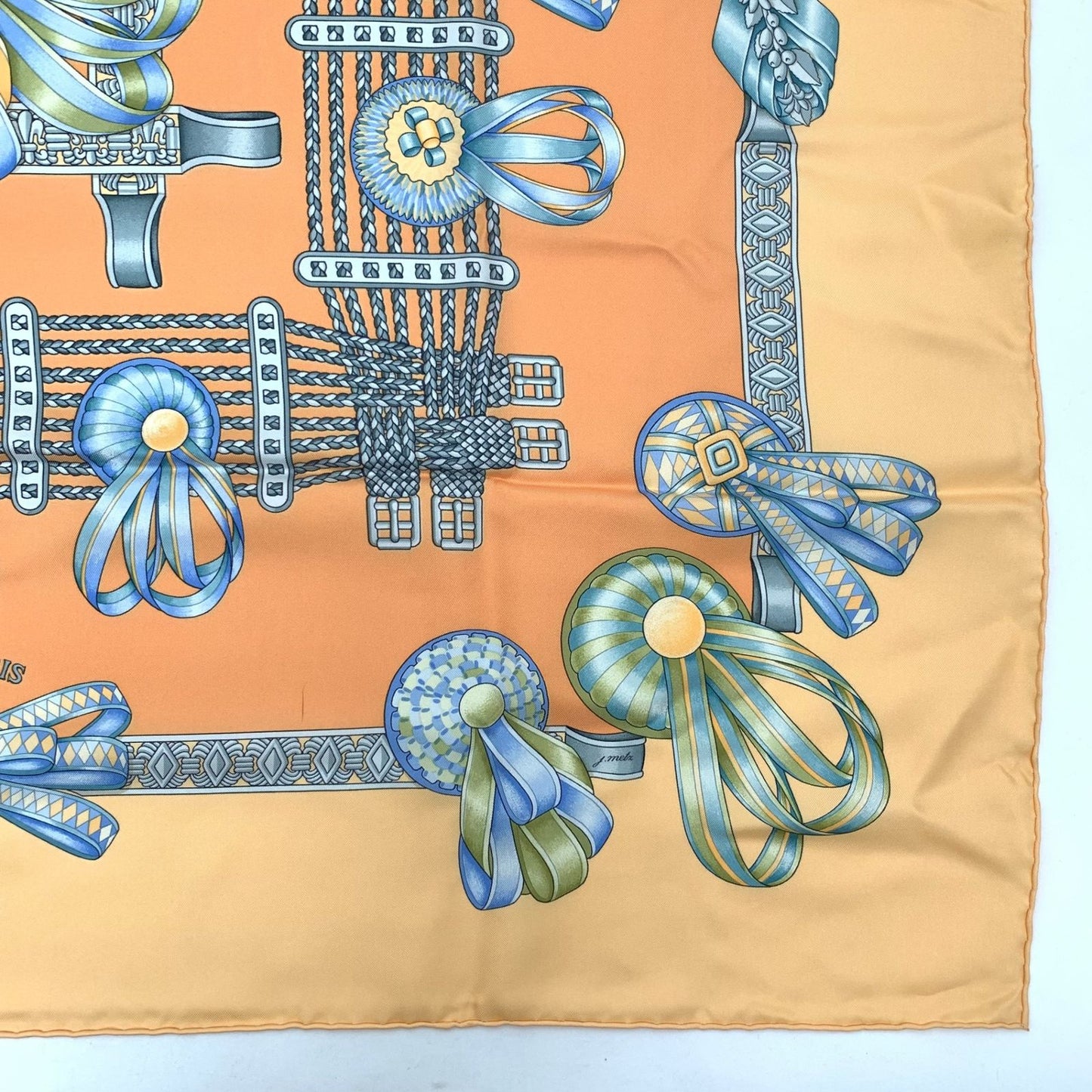 Hermes Carre 90 les Rubans du Cheval Horse Ribbon Decoration Scarf — view 5