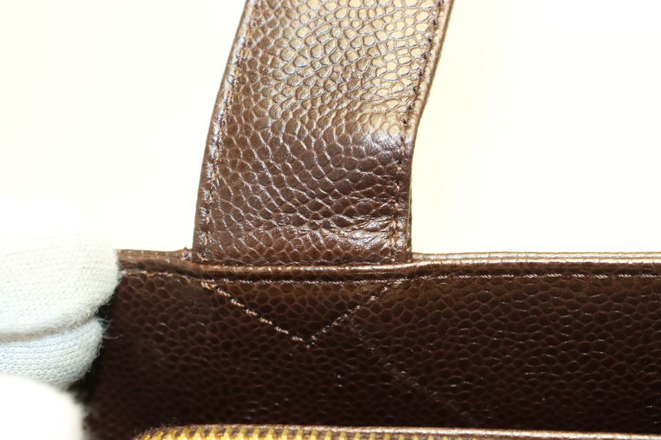 Chanel Caviar Leather GD Handbag — view 8