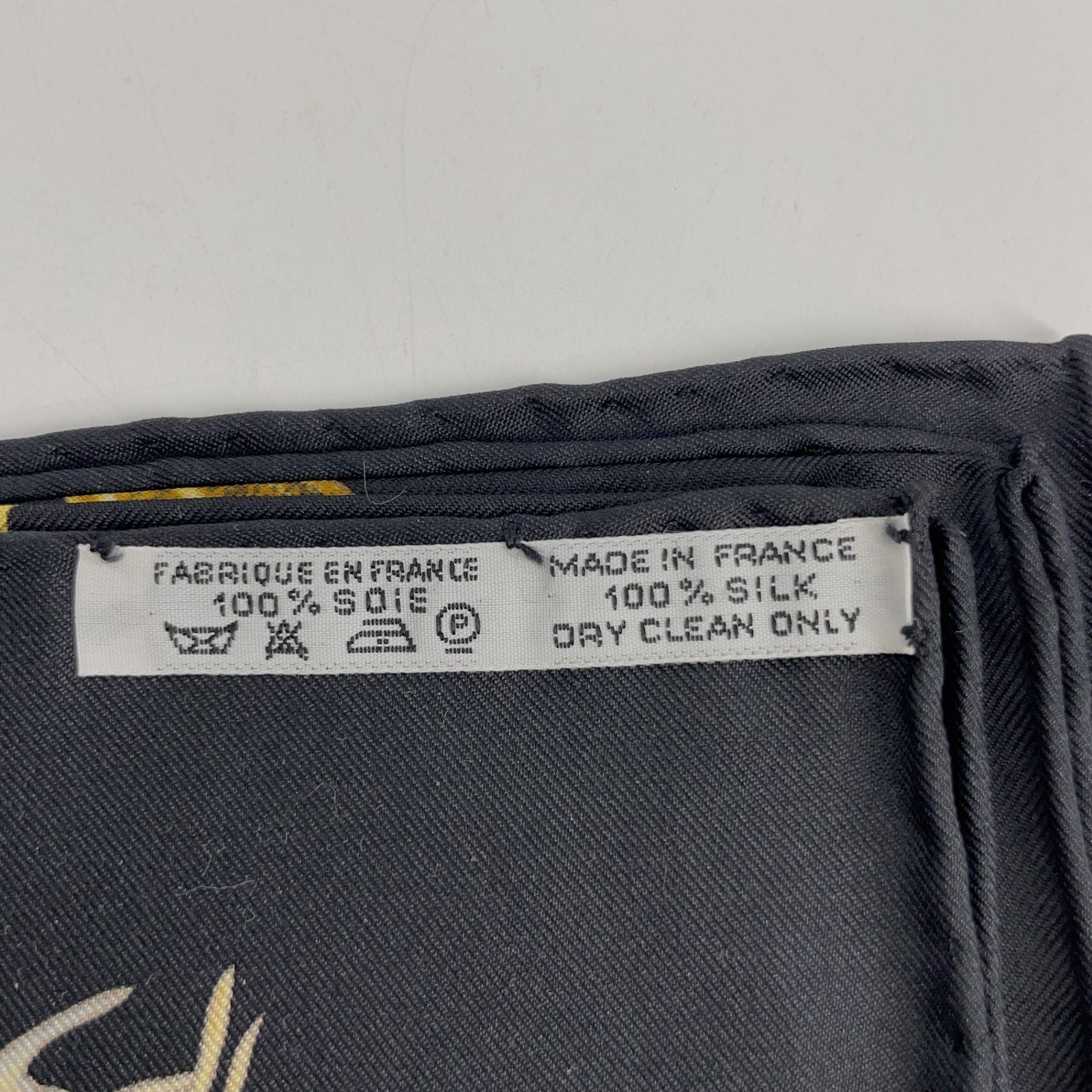 Hermes Carre 90 Passiflores Passion Flower Black Silk 100% Scarf — view 7