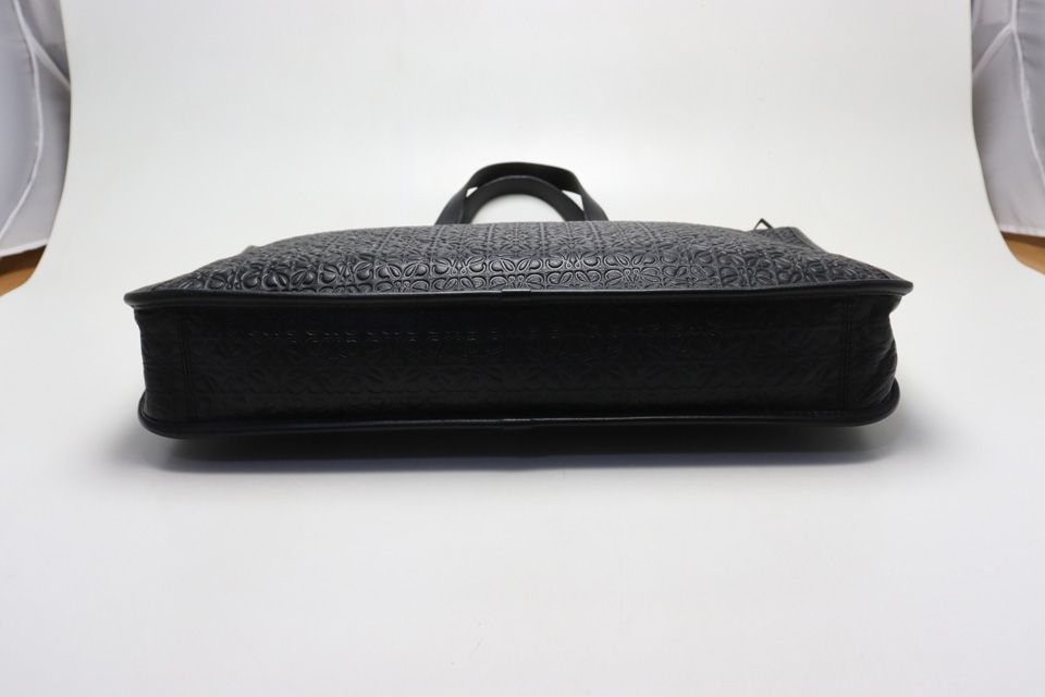 Loewe Repeat Anagram Leather Business Briefcase — view 3