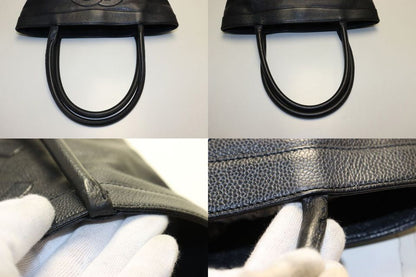 Chanel Caviar Leather CC Logo GD Tote — view 8