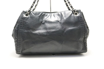 Chanel 16 Jumbo CC Logo Quilted Leather Chain Shoulder Bag — view 2