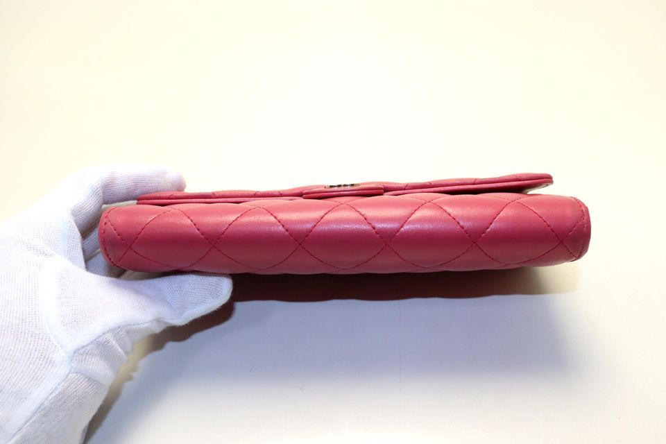 Chanel 26 Quilted Leather Bifold Wallet — view 3