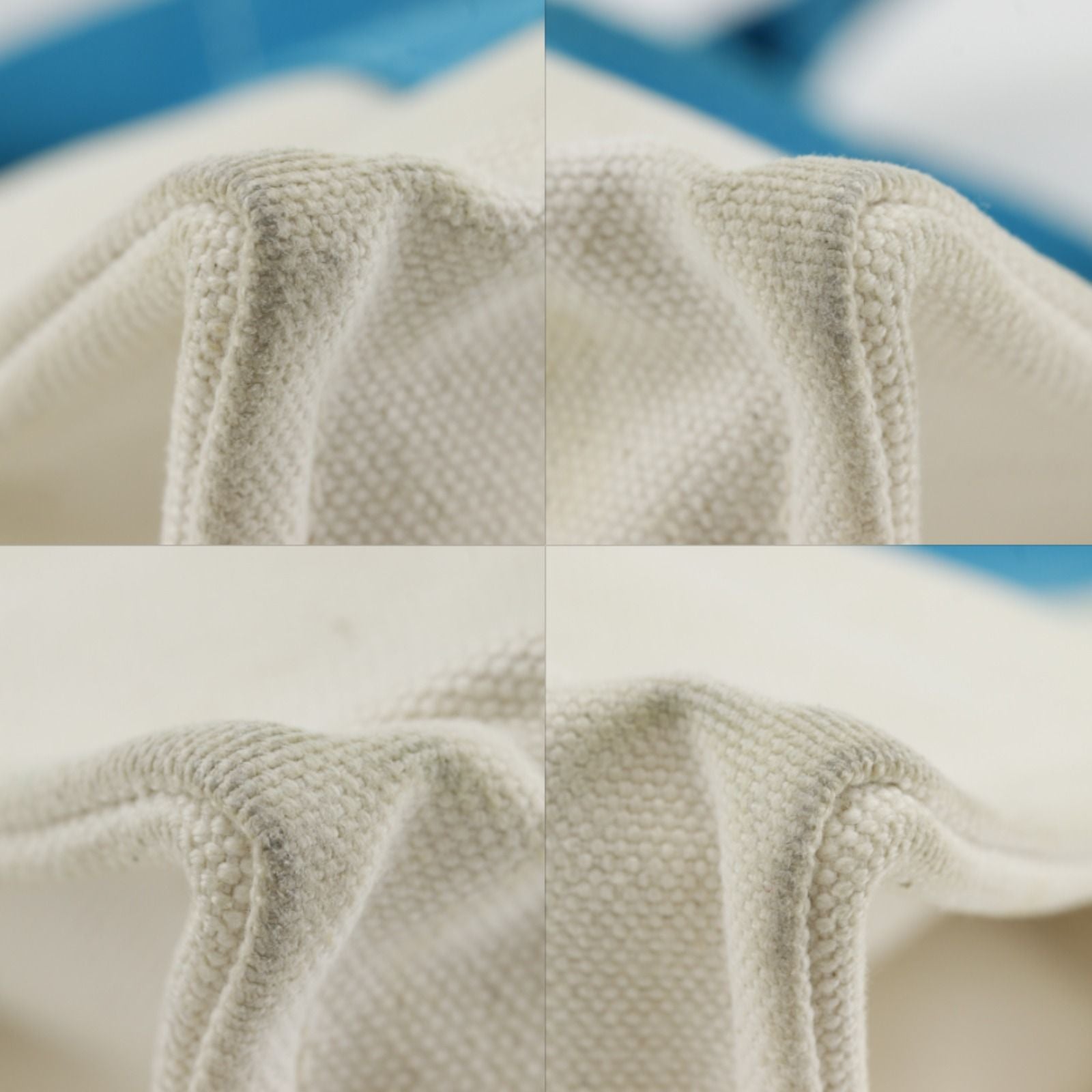 Hermes Bora PM Canvas White Tote — view 4