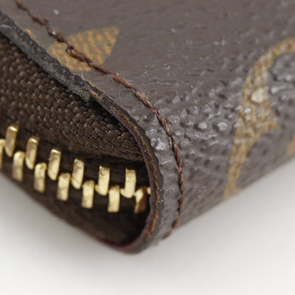 Louis Vuitton Portefeuille Clemence Zip Around Monogram Canvas Fuchsia — view 4