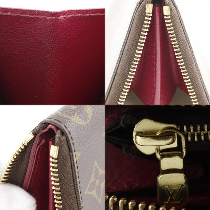Louis Vuitton Portefeuille Clemence Zip Around Monogram Canvas Fuchsia — view 9