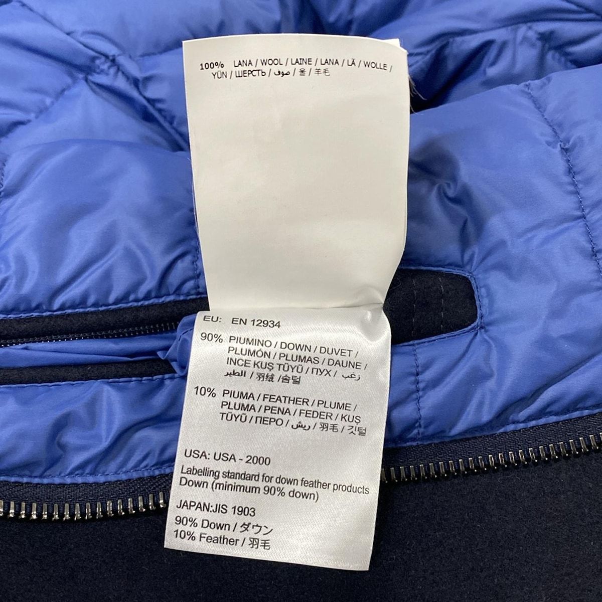 Moncler Down Jacket 3 L Igor Dark Navy Winter Wool — view 5
